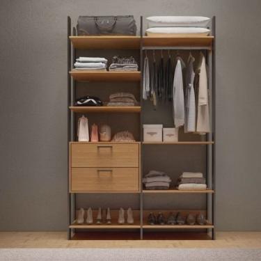 Imagem de Módulo Closet Cabideiro 2 Gavetas Tw403