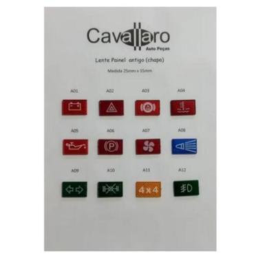 Imagem de Lente Vigia Painel Mb Moderno (bateria)quadrada - Cavallaro auto peças