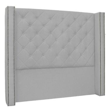 Imagem de Cabeceira Queen 1,60M Vicenza Linho Cinza Claro - Pallazio