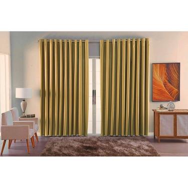 Imagem de cortina para sala quarto blackout tecido 4,00x2,80 ellegance