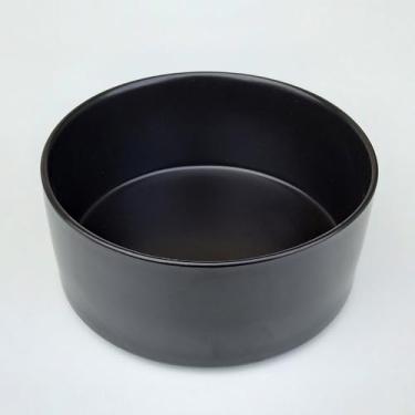 Imagem de Comedouro Premium Grande em Cerâmica para Cães e Gatos, 850ml, 16cm Diâmetro, Modelo Valeggio (Preto)