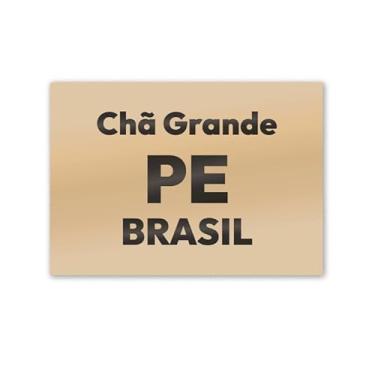 Imagem de Imã de Geladeira Chã Grande Pernambuco MDF 8cm x 5cm
