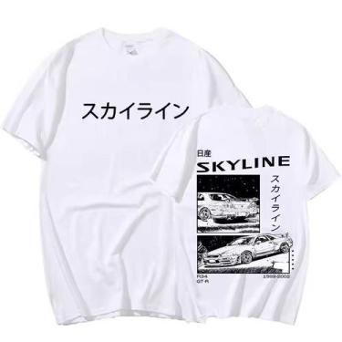 Imagem de Camiseta Unissex R34 Skyline GTR JDM Anime 100% algodão fio 30.01 cami