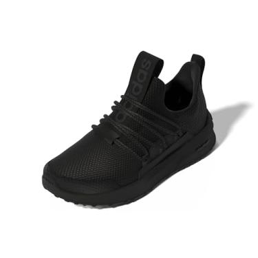 Imagem de adidas Tênis infantil unissex Lite Racer Adapt 5.0, Preto/Preto/Cinza, 13 Little Kid
