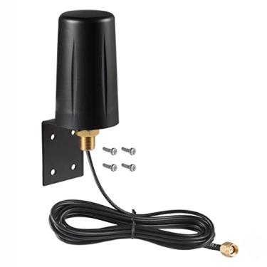 Imagem de Eifagur Antena para ambiente externo 7dBi Dual Band 2,4GHz 5GHz 5,8GHz WiFi Booster de longo alcance para roteador, ponto de acesso, dispositivos de rede, segurança de PC, câmera IP, Internet, WiFi 6