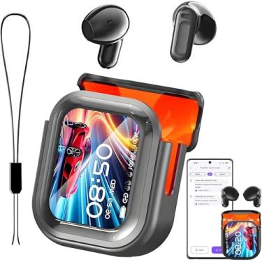 Imagem de Dwolm Fones de ouvido NE20, fones de ouvido de tradução NE20 2025, fones de ouvido de tradução AI em tempo real, fones de ouvido tradutores com tela LCD sensível ao toque para 135 idiomas e acentos