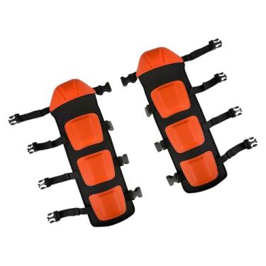 Imagem de Fenteer Caneleiras para aparar ervas daninhas, capa rígida, versátil para sujeira, acessórios para bicicleta, confortáveis de usar, caneleiras ajustáveis de