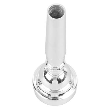 Imagem de Bocalista de trompete Metal Wind Instrument Substituição suave Sensibilidade durável Durável para trompetistas iniciantes profissionais iniciantes profissionais (Prata 7c)