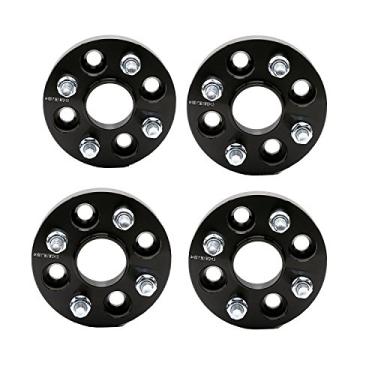Imagem de Espaçadores de roda ZY 4 peças 1 polegadas (25 mm) 4 x 100 a 4 x 100 4 Lug para Toyota Prius Scion xA xB Saturn Ion Chevy Aveo Cobalt com 12 x 1,5 parafusosZY WHEEL 4X100 preto ZY-029