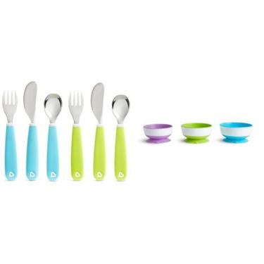 Imagem de Conjunto de utensílios infantis e taças de sucção Munchkin Splash, 6 u