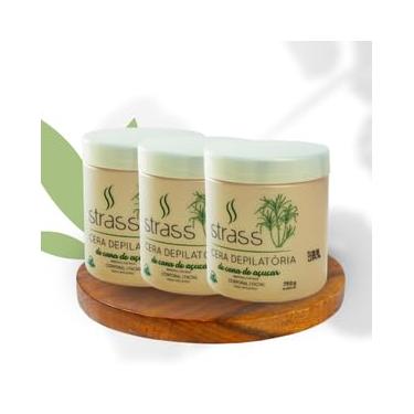 Imagem de Cera Depilatória Vegana Hidrossolúvel para Depilação- KIT COM 3 CERAS DE 750g Cada