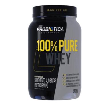 Imagem de Whey Protein 100% Pure 900g Pote - Probiotica - Probiótica, BAUNILHA