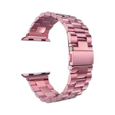 Imagem de Pulseira De Metal Em Aço Inoxidável Para Apple Watch 46mm 42mm 44mm 40