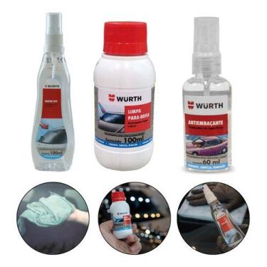Imagem de Kit Visibilidade Antiembaçante Limpa Parabrisa Water Off Vid - wurth