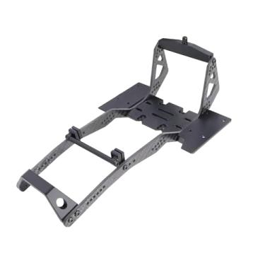 Imagem de High Clearance Carbon LCG Chassis Kit Fiber Carbon Rails Body Mount Front Rear Chassis Brace Skid Plate Sliders Upgrade Parts (Chassis Kit)