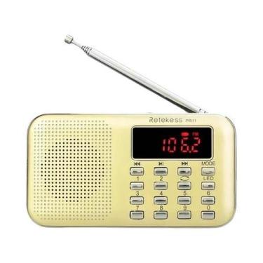 Imagem de Rádio Digital Mini Portátil FM AM De 2 Bandas Com Reprodutor De MP3 US