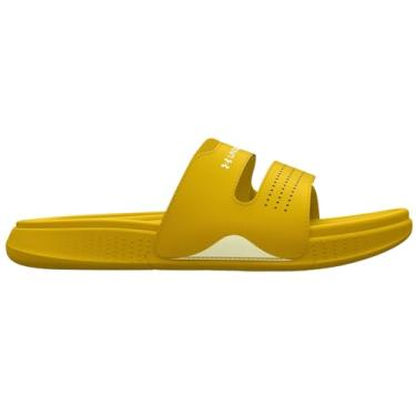Imagem de Under Armour Sandália feminina Ansa Studio Slide, (700) Zeppelin Yellow/Zeppelin Yellow/Lemon Ice, 38