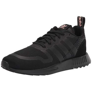 Imagem de adidas Originals Tênis feminino Smooth Runner, Preto/Preto/Preto, 7 US
