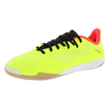 Imagem de adidas Tênis de futebol adulto unissex Copa Pure.4, Amarelo/preto/vermelho, 8.5 Women/7.5 Men