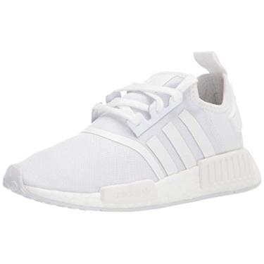 Imagem de adidas Originals Tênis masculino NMD_r1, Branco/Branco., 5