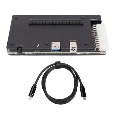 Imagem de Heayzoki Dock de GPU Externo, 4 EGPU Gabinete PCIE 16X Slot para Placas Gráficas, Com 1M de Cabo para Laptops Pequenos PCs e Consoles Portáteis