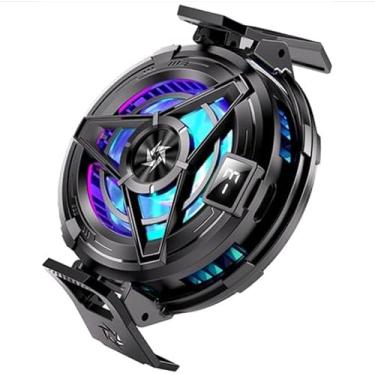 Imagem de Cooler Gamer para Celular - Modelo SL-17 - RGB Magnético Resfriamento com Alumínio e LED (Android_Iphone)