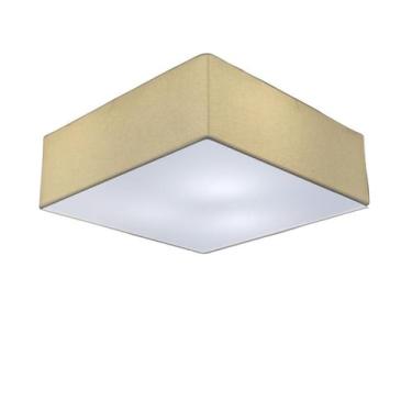 Imagem de Plafon Quadrado Vivare Md-3051 Cúpula em Tecido 15/45x45cm - Bivolt, A