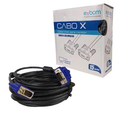 Imagem de Cabo Vga 15 Mts Monitor Lcd Pc Projetor 15 Metros
