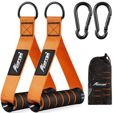 Imagem de HPYGN alças de exercício, acessórios de alça de reposição de academia para polias de máquinas de cabo, faixa de resistência e treinador de força, acessórios de treino pull down, equipamentos