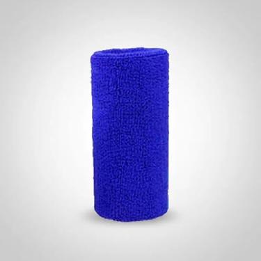 Imagem de Munhequeira Toalha Azul 15 cm 01 Unidade Alta Absorção