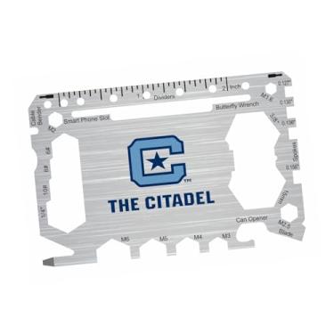 Imagem de Cartão multiferramentas The Citadel de bolso 46 em 1 com régua em polegadas – Ferramenta de carteira Survival EDC com chaves de fenda, chaves, abridor de garrafa e lata, cortador de fio, transferidor