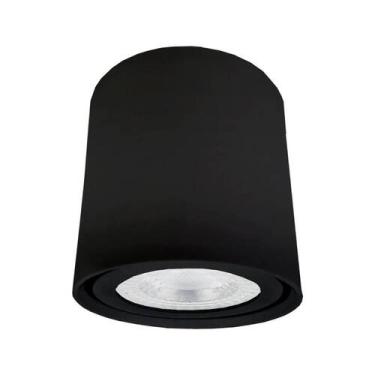 Imagem de KIT 10 Spot Redondo Sobrepor Direcionável 6,5x7,5 - Preto - MEGALUX