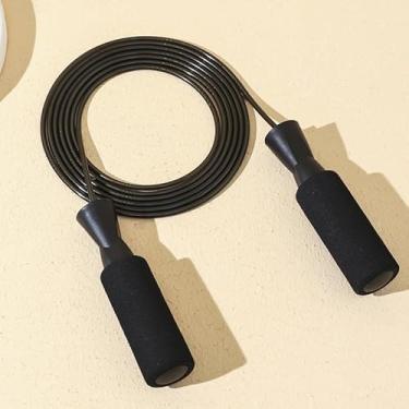 Imagem de Corda de pular para homens e mulheres, cordas de pular ajustáveis com alça de espuma, equipamento de treino de velocidade rápida sem emaranhamento