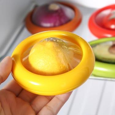 Imagem de Recipientes herméticos de conservação de alimentos para frutas e vegetais, conjunto à prova de vazamento para cozinha (amarelo)