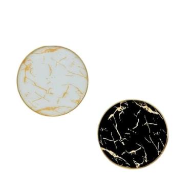 Imagem de Bandeja Organizadora, Bandeja Redonda Dourado Decorativa(Bandeja Preta - P)