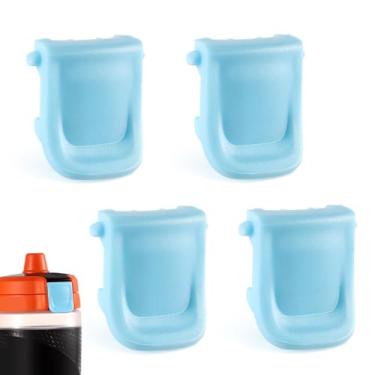 Imagem de 4 peças de clipes para garrafa Gatorade GX, clipe de substituição para tampa de garrafa, fixador de boca, acessórios de clipe de garrafa de água compatíveis com Gatorade GX (azul)