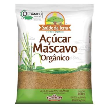 Imagem de Saude da Terra Açúcar Mascavo Orgânico, Produto Orgânico Certificado Brasil, 400g, Glúten Free, Açúcar de Cana Morena Natural