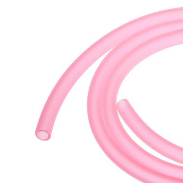 Imagem de Mangueira de linha de combustível de PVC para gasolina, 3/40.6 cm x 5/40.6 cm 1 m rosa para motosserras, cortadores de grama, sopradores de corda, motores pequenos