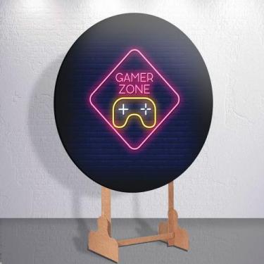 Imagem de Painel Video Games Jogos Diversos Capa Grande e Mini Redondoda Estampa