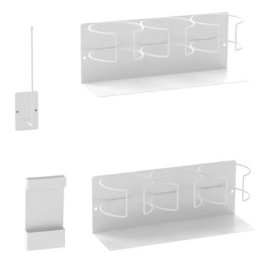 Imagem de 2 peças de suporte magnético de aço carbono e acessórios para o lado da geladeira, instalação rápida, armazenamento vertical à prova de ferrugem, organizador de garrafa de água com tampas, gancho e