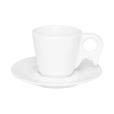 Imagem de Conjunto De 06 Xícaras De Chá 200Ml Com Pires Em Porcelana