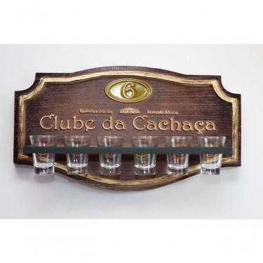 Imagem de Placa Decorativa Clube Da Cachaça + Copos
