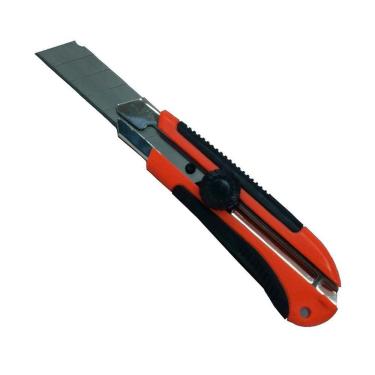 Imagem de Estilete Profissional Grande Corpo Em Aço 8 Lâminas Borracha Ajax