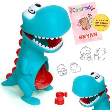 Imagem de Boneco Dino Papa Tudo Brinquedo Didático Para Bebês Série Brinquedos d