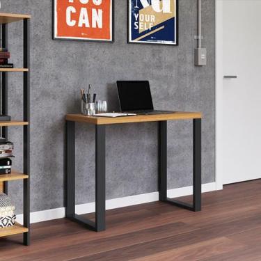 Imagem de Mesa para Escritório 89,5cm Estilo Industrial F11 Pradel Móveis, Freij