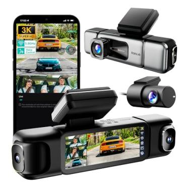 Imagem de Câmera Dash G980H 4 Canais Full HD Gravação Multi-Canal Visão Noturna Sensor G para Segurança Veicular Avançada e Monitoramento de Estacionamento 24h