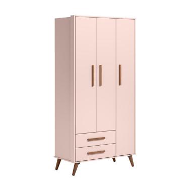 Imagem de Guarda Roupa 2 Gavetas Retro Adrano Rosa