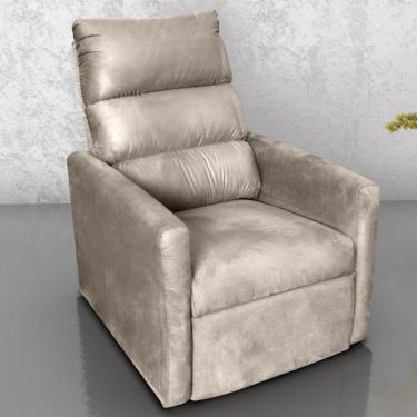 Imagem de Poltrona Reclinável Do Papai Neiva Suede Bege