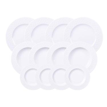 Imagem de Jogo De Pratos Tramontina Ingrid Em Porcelana 12 Peças