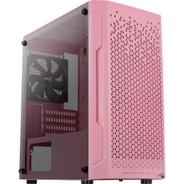 Imagem de Gabinete Gamer Aerocool Trinity Mini V1, Mid Tower, ATX, Lateral Vidro, Rosa